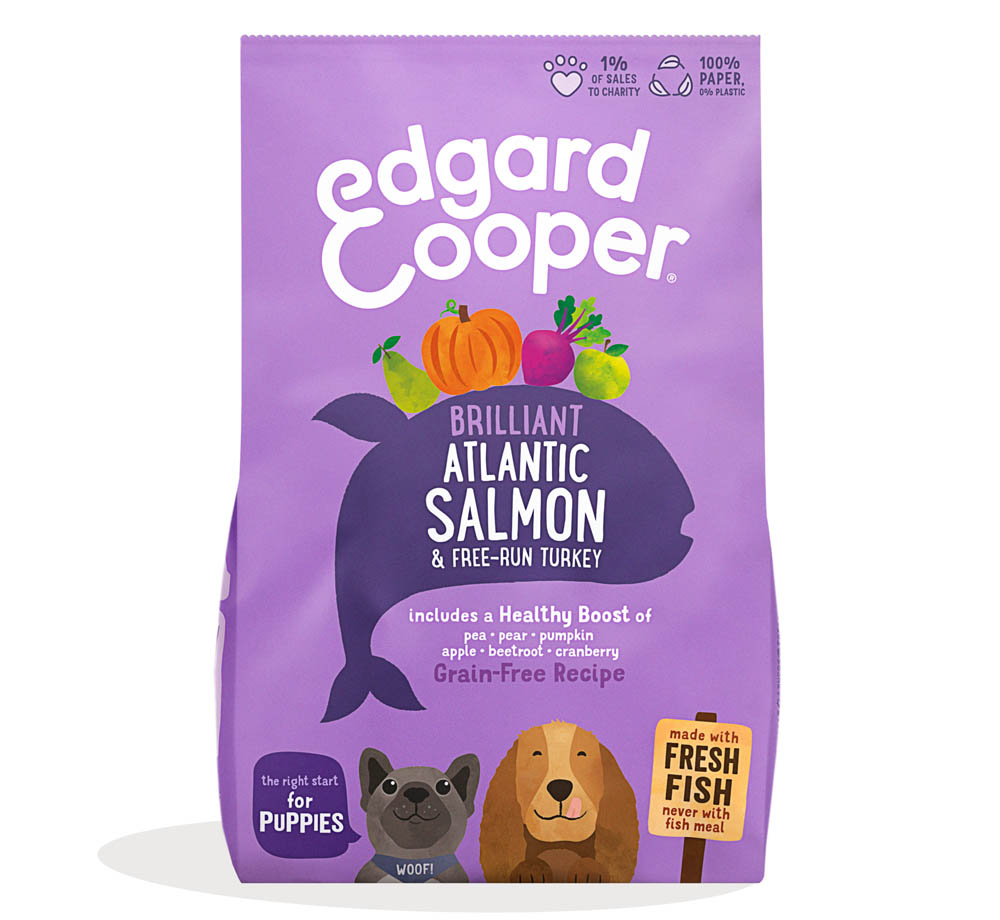 Edgard & Cooper Puppy - Hondenvoer - 12 Kilogram - kalkoen, zalm