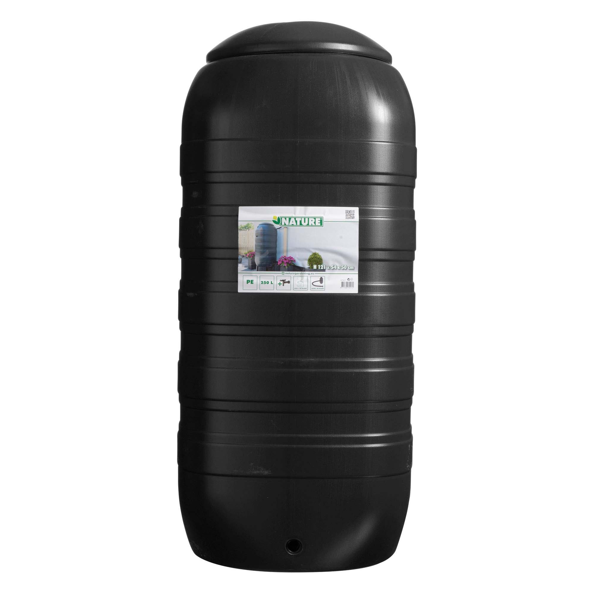 Nature Slimline - Regenton - 250 Liter - Zwart
