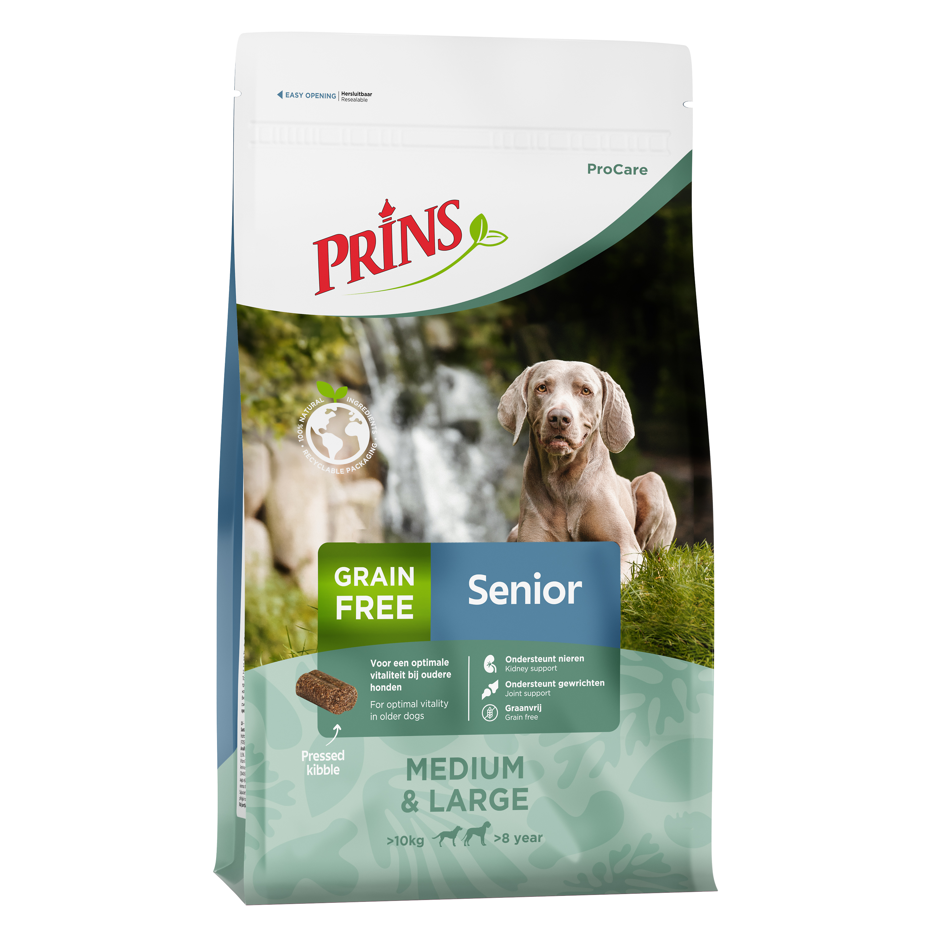 Prins ProCare Grainfree Senior Fit - Hondenvoer - 3 Kilogram - gevogelte