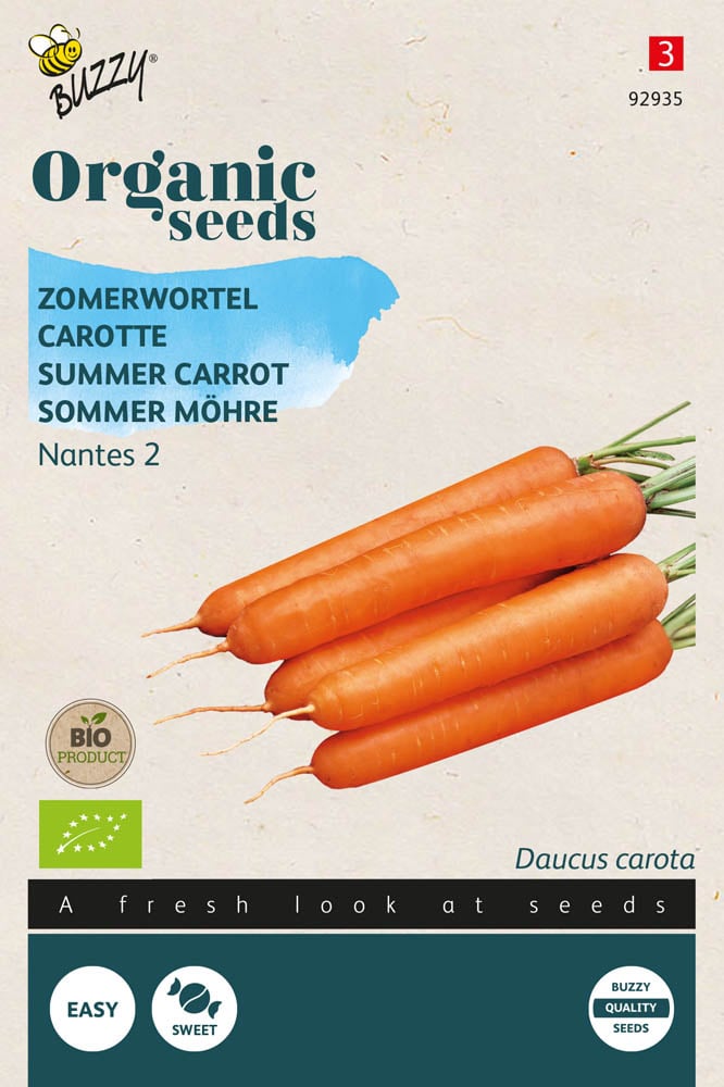 Buzzy Zomerwortelen Daucus carota Nantes 2 - Wortelen
