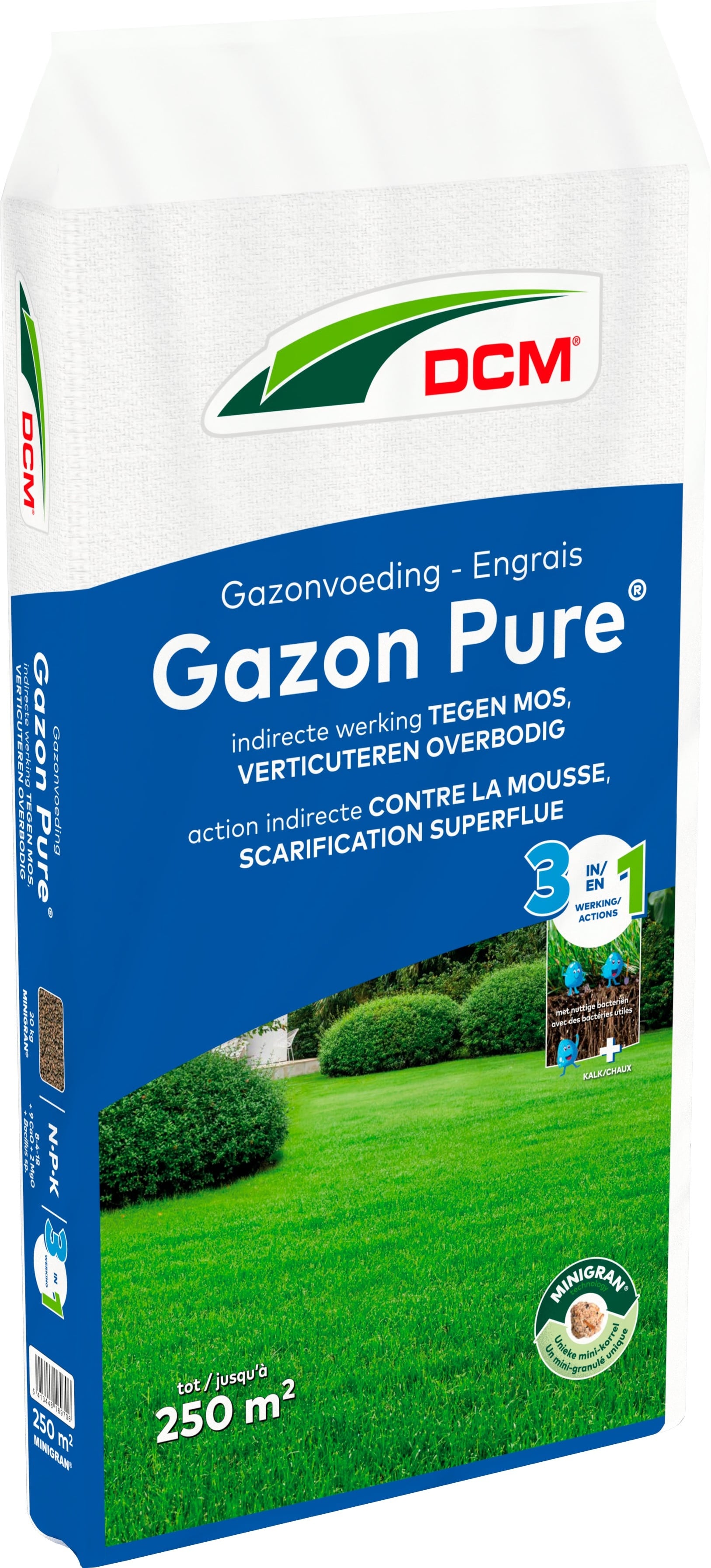 DCM Puur Gazonvoeding - Gazonmest - 250 m2 - 20 Kilogram DCM Puur Gazonvoeding - Gazonmest - 250 m2 - 20 Kilogram