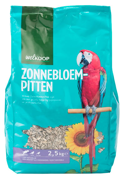 Welkoop Zonnebloempitten Gestreept - Vogelvoer - 2.5 Kilogram