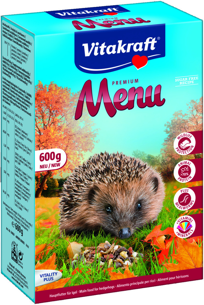 Vitakraft Menu - Egelvoer - 0.6 Kilogram Vitakraft Menu - Egelvoer - 0.6 Kilogram