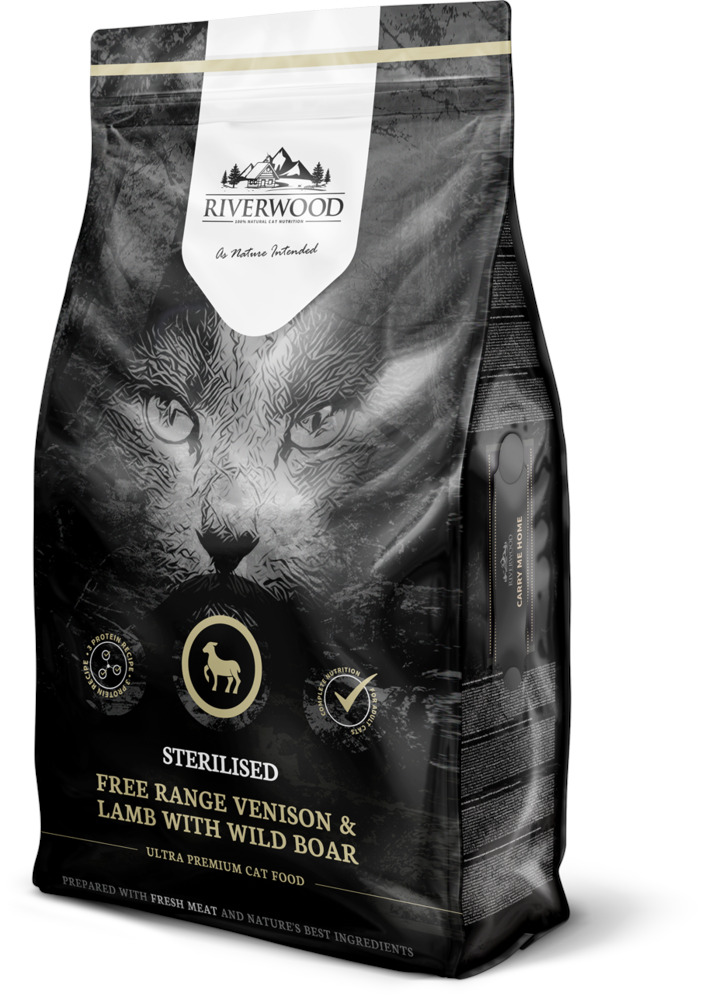 Riverwood Sterilised - Kattenvoer - 6 Kilogram - lam, hert