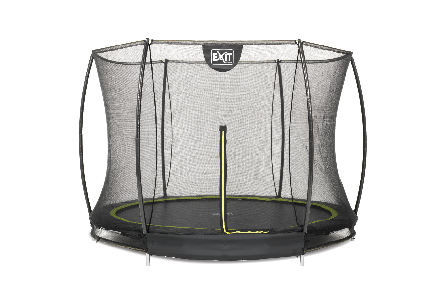 EXIT Silhouette met net - Trampoline - Zwart - 305 cm