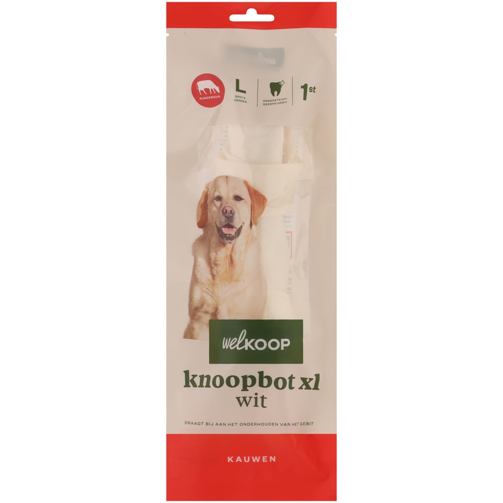 Welkoop - Knoopbot XL Wit - 1 Stuks - rund - L