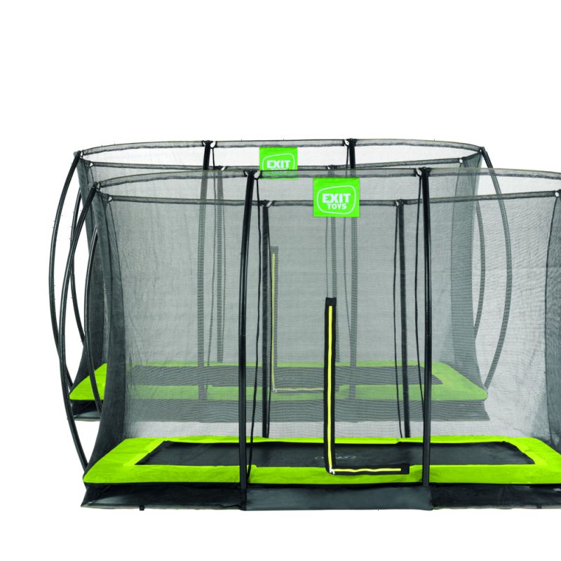 Exit Silhouette - Inground trampoline - Groen - 1x214x305 cm