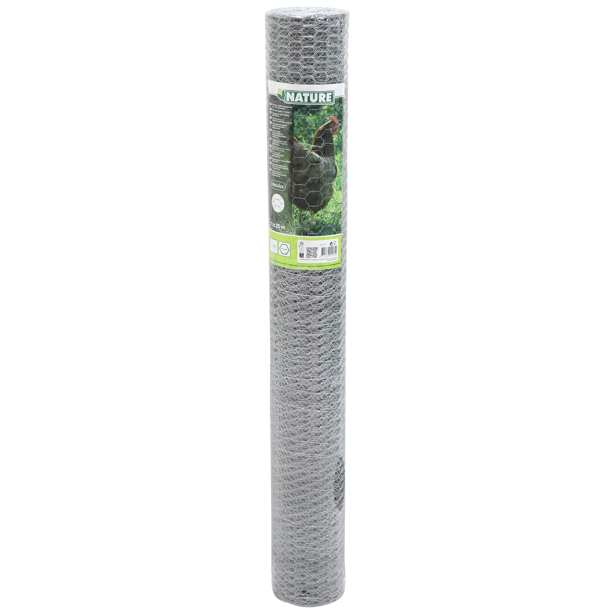 Nature zeshoekig verzinkt 13mm - Gaas - 100 cm - 100x2500 cm - 2500 cm