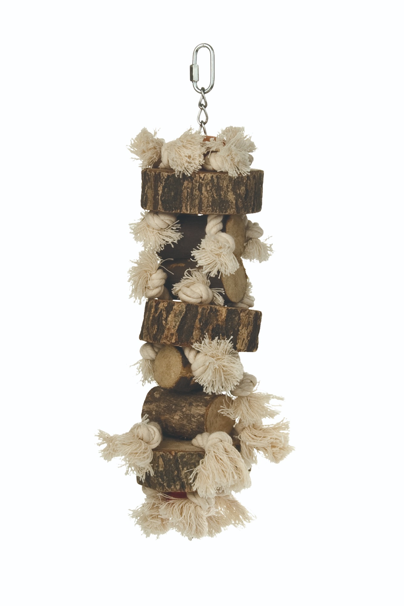 Beeztees Agopornide speeltouw naturel - Vogelspeeltje - 31x10x9 cm