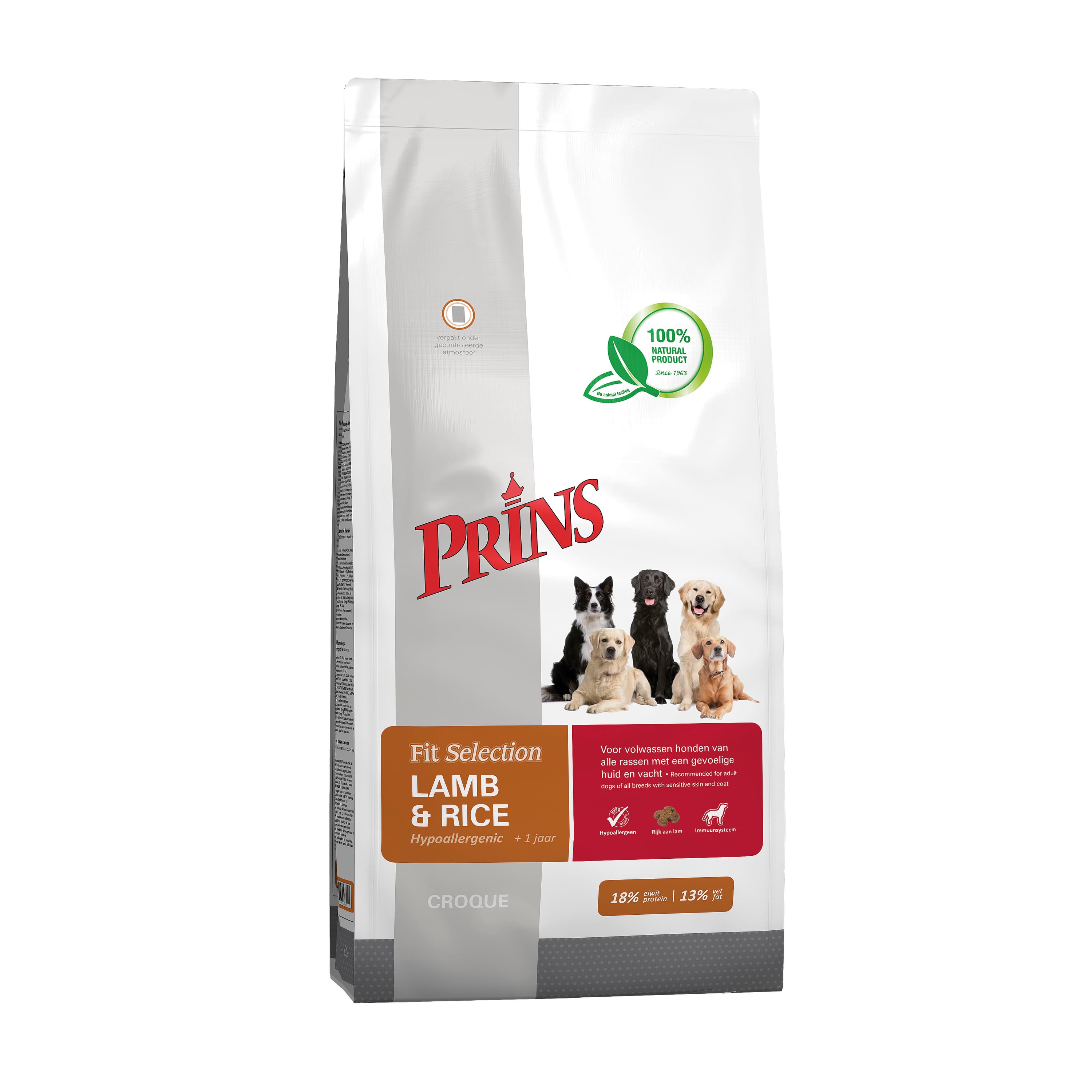 Prins Fit Selection - Hondenvoer - 2 Kilogram - Lam Rijst Prins Fit Selection - Hondenvoer - 2 Kilogram - Lam Rijst