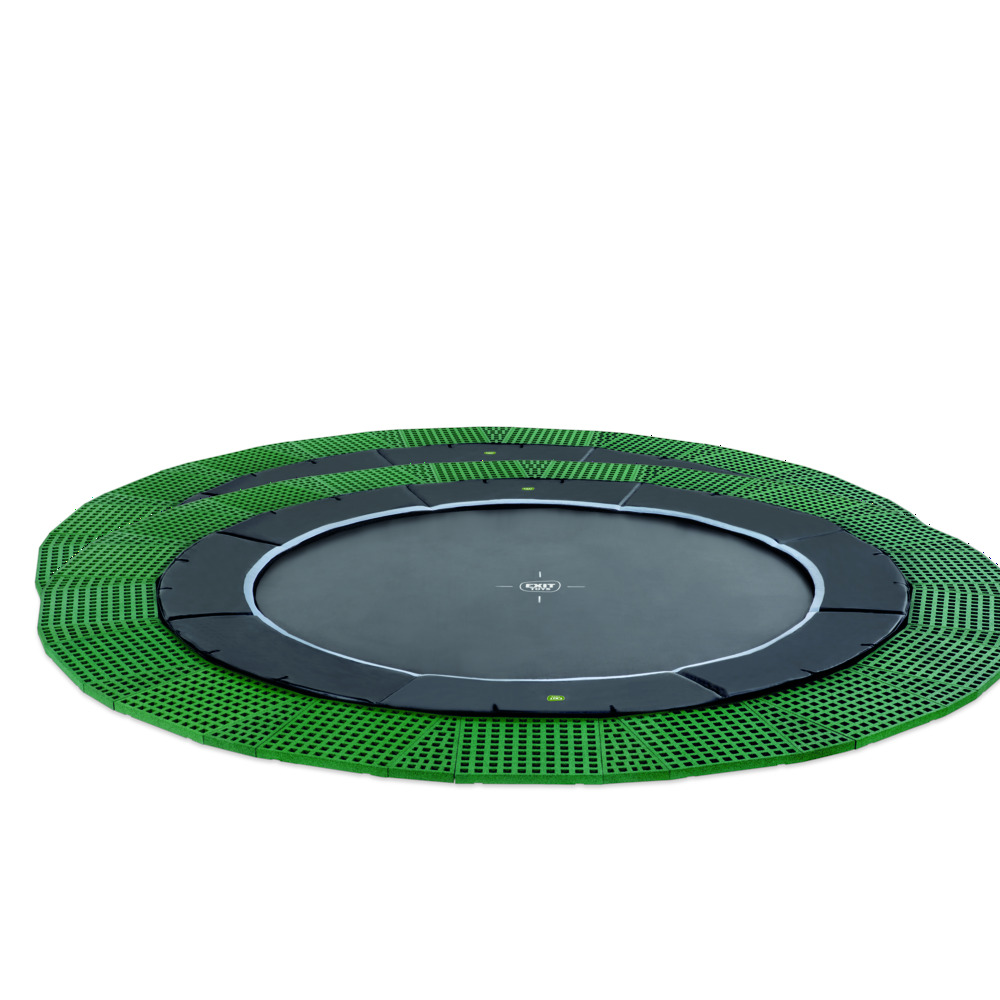 Exit Dynamic - Groundlevel trampoline - Zwart - 427 cm