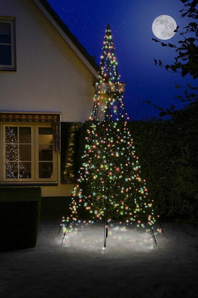 Fairybell 4 meter - Vlaggenmast kerstboom - 640 - Multicolor - 400 cm