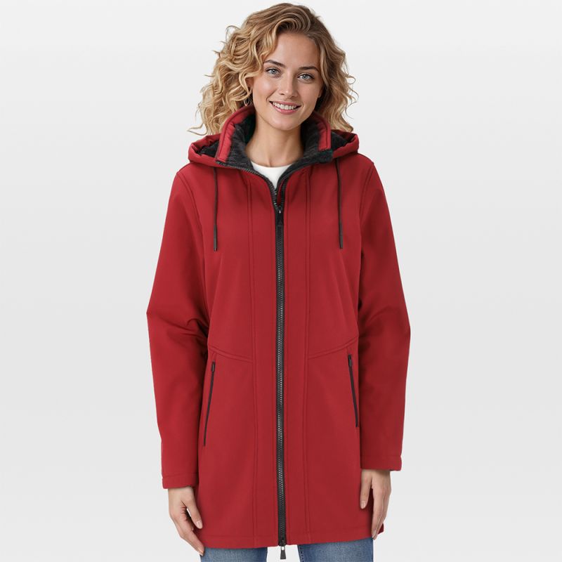 Kjelvik Janne - Softshell jas - Rood - 36