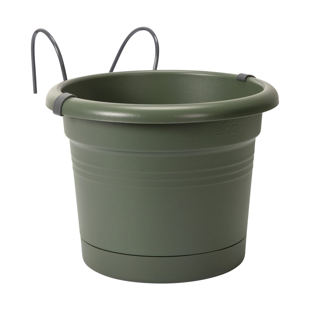 Elho Green basics All-in one met pothouder - Balkonbak - Groen - 18.5x19.5x26 cm