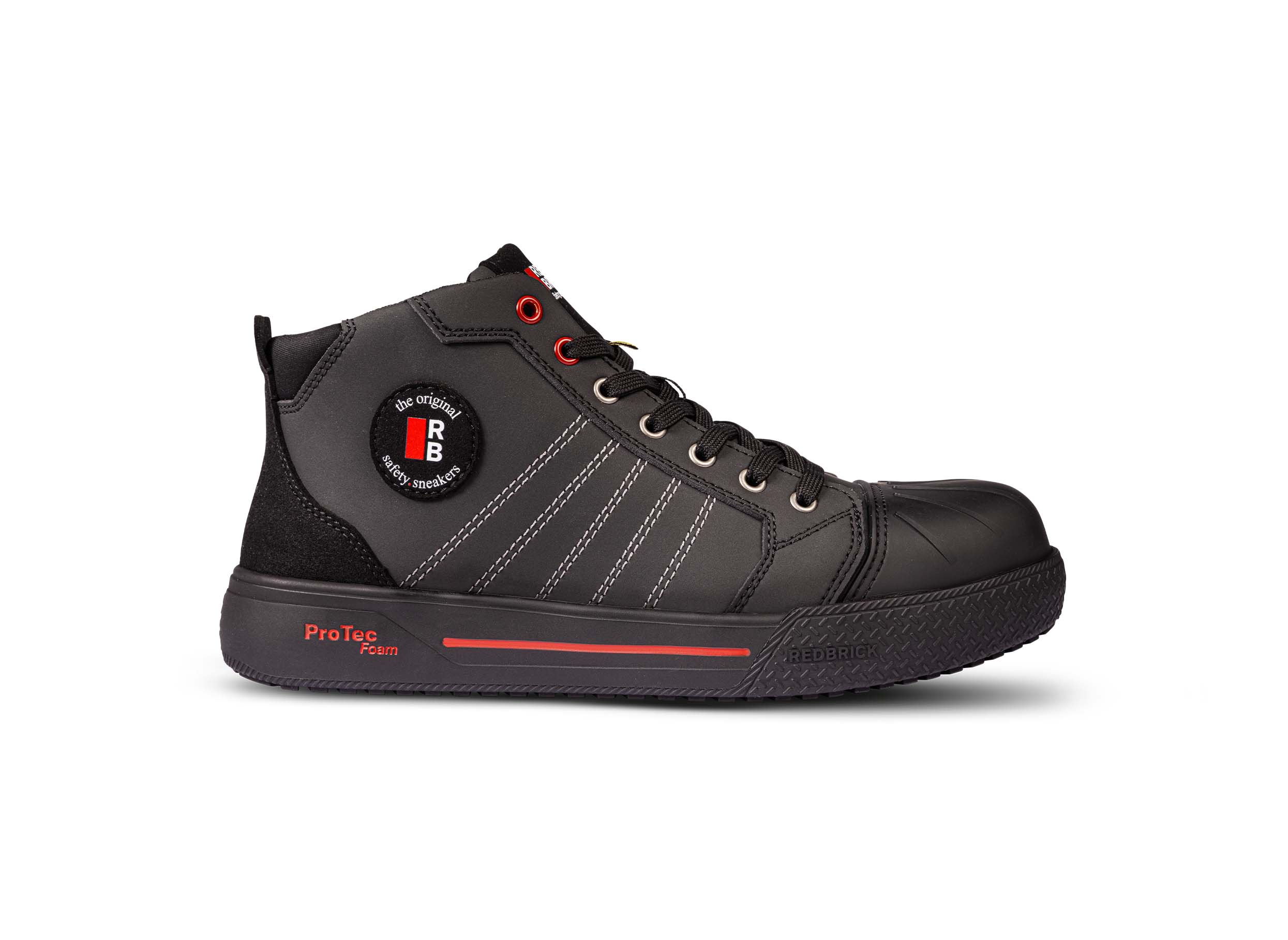 Redbrick Champ Hoog - Werkschoenen - Zwart - 36