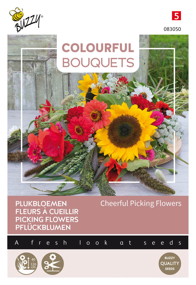 Buzzy Colourful Bouquets Cheerful Picking Flowers - Bloemzaden