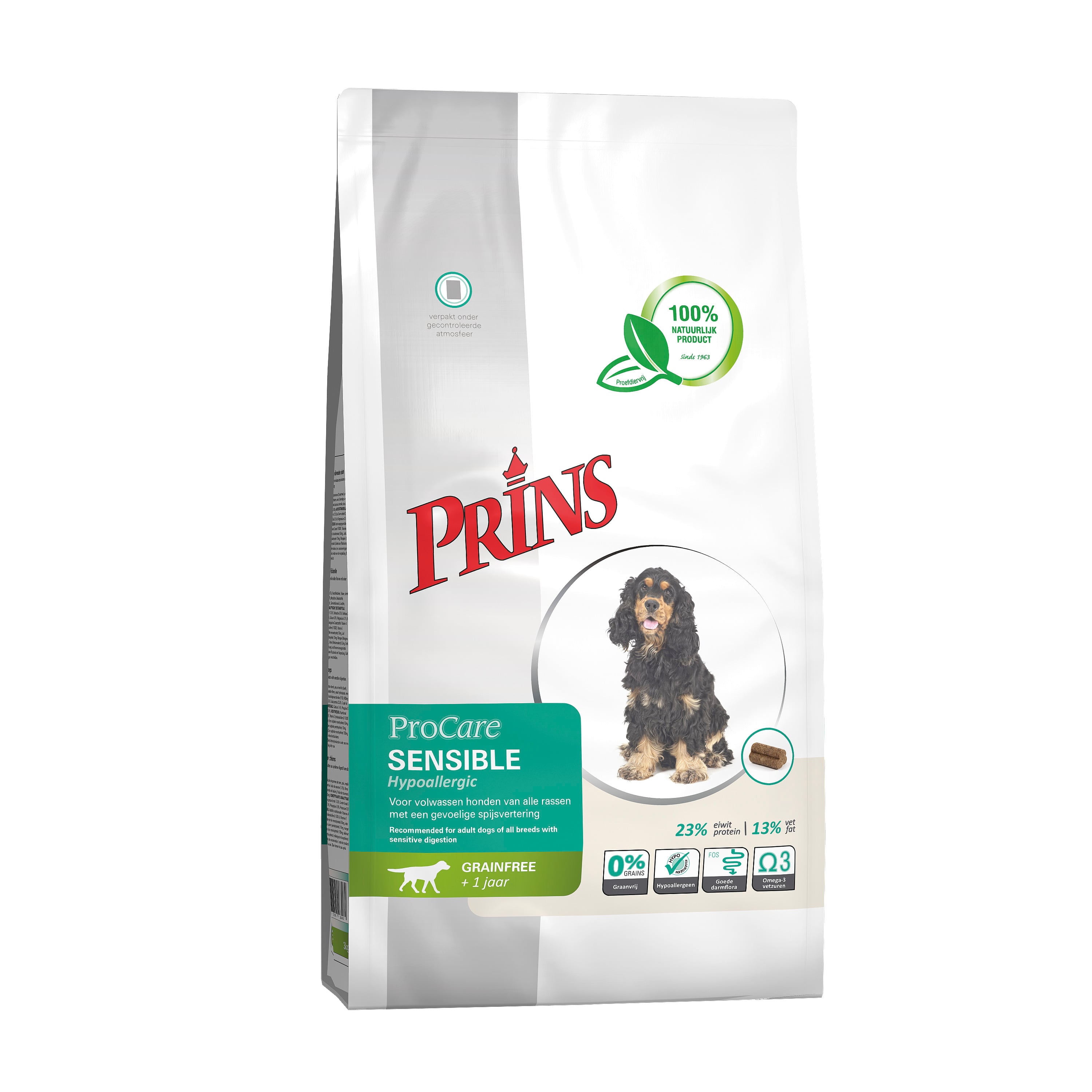 Prins ProCare Grainfree Sensible Hypoallergic - Hondenvoer - 12 Kilogram - eend