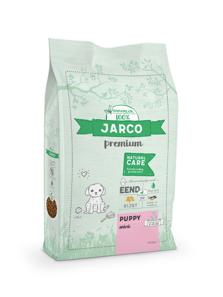 Jarco Dog Mini Pup - Hondenvoer - 1.75 Kilogram - eend
