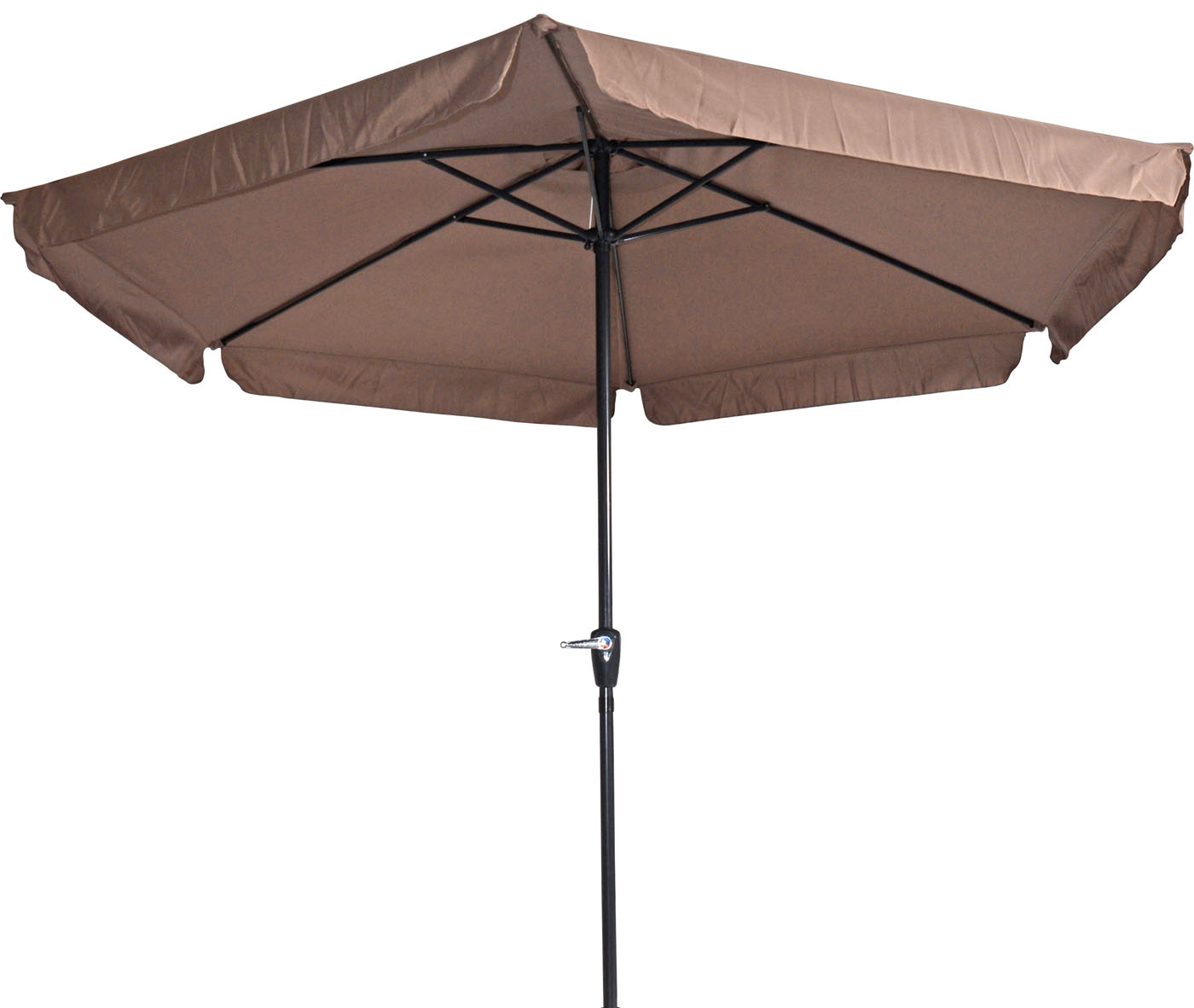 Lesli Living Gemini Stokparasol - Parasol - Taupe - 300 cm Lesli Living Gemini Stokparasol - Parasol - Taupe - 300 cm