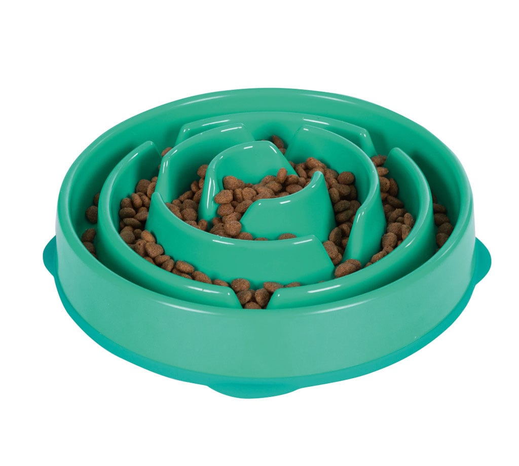 Outward Hound Anti-Schrok groot - Voerbak - Blauw - 28 cm