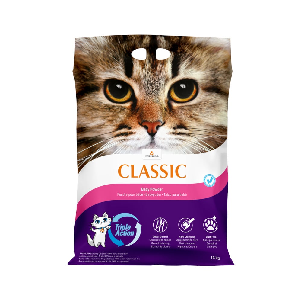Intersand Classic Baby Powder - Kattenbakvulling - Fijn - 14 Kilogram - Babypoeder Intersand Classic Baby Powder - Kattenbakvulling - Fijn - 14 Kilogram - Babypoeder