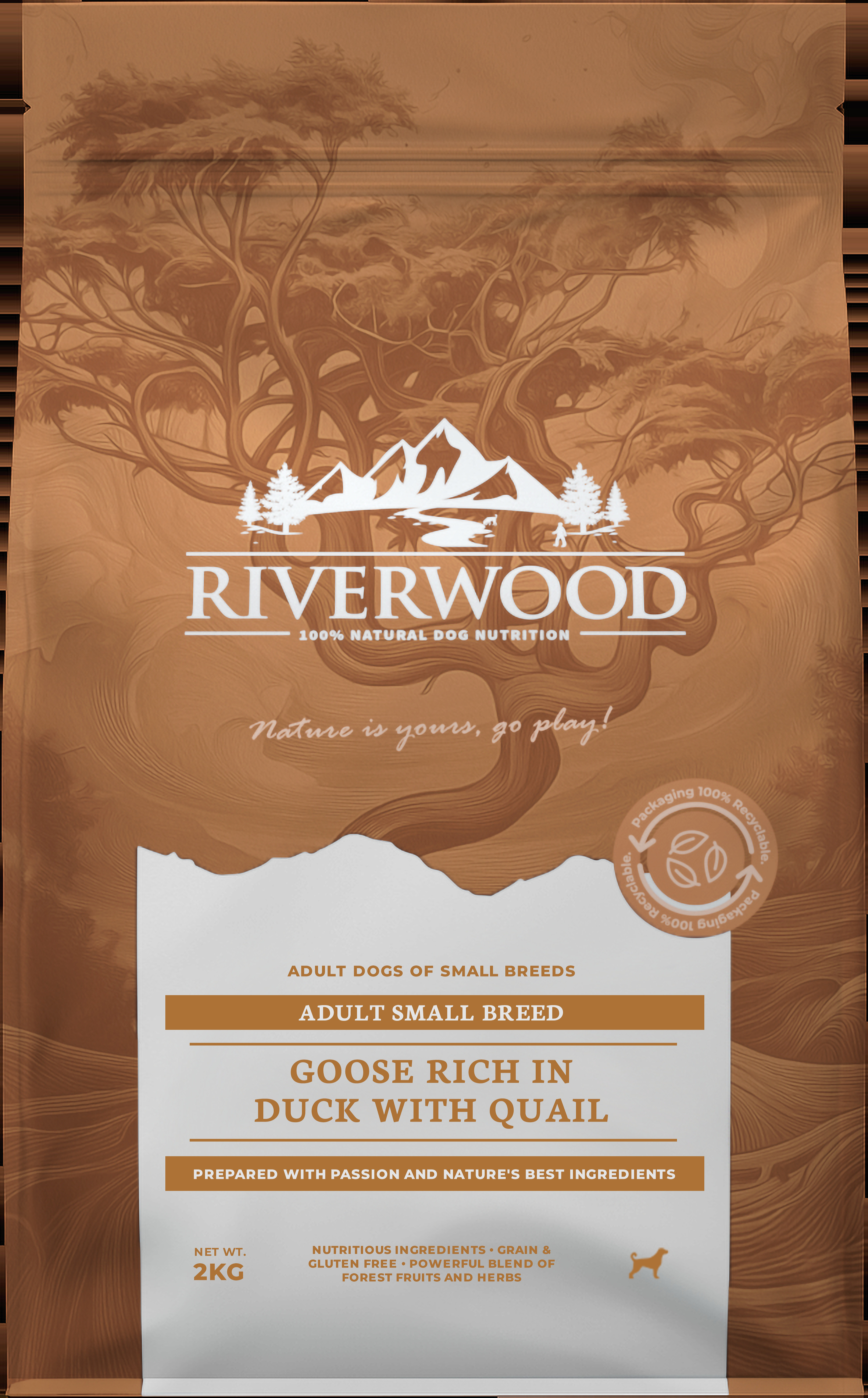 Riverwood Adult Small Breed - Hondenv - 2 Kilogram