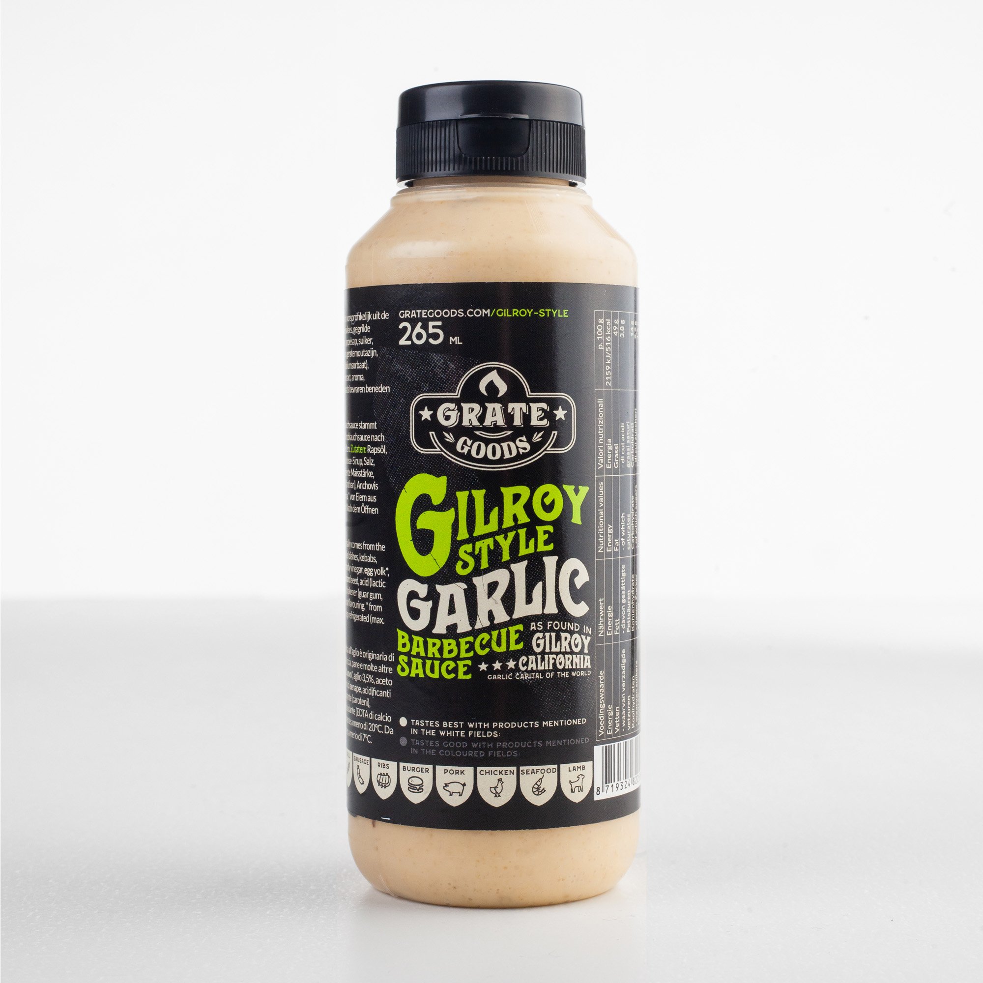 Grate goods Gilroy Garlic - BBQ saus - 265 Milliliter