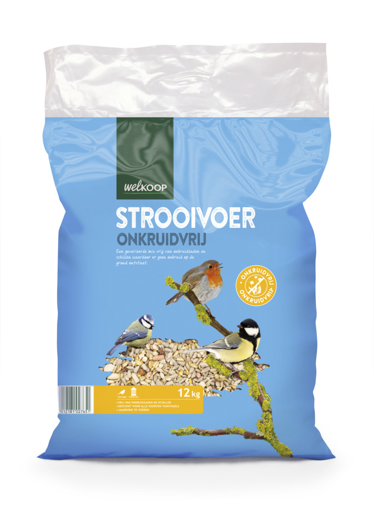 Welkoop Strooivoer Onkruidvrij - Tuinvogelvoer - 12 Kilogram - Onkruidvrij