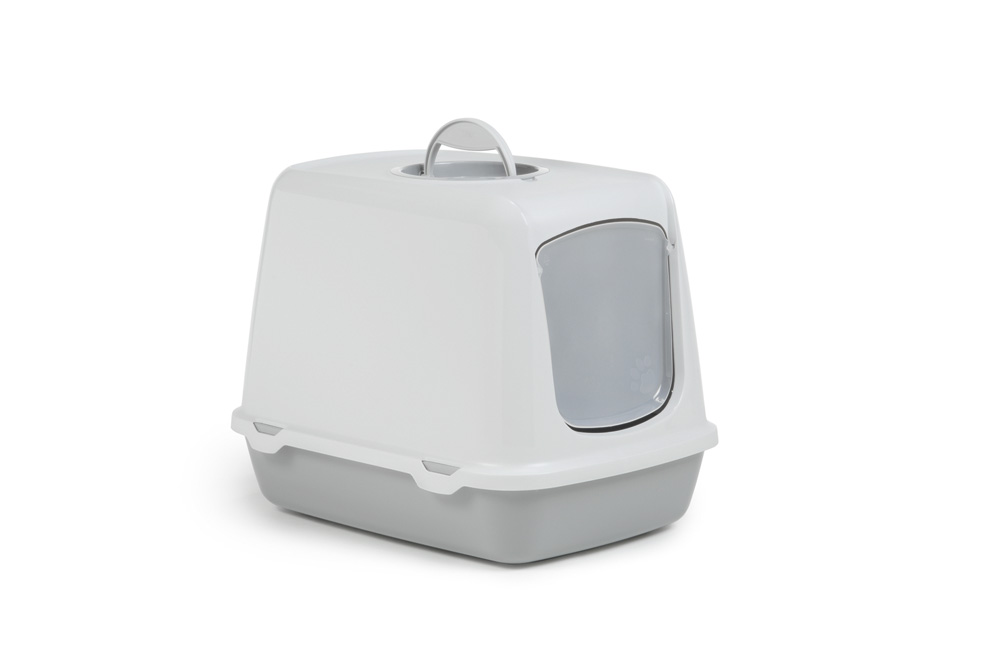 Savic Oscar - Kattentoilet - Grijs Wit - 39x37x50 cm