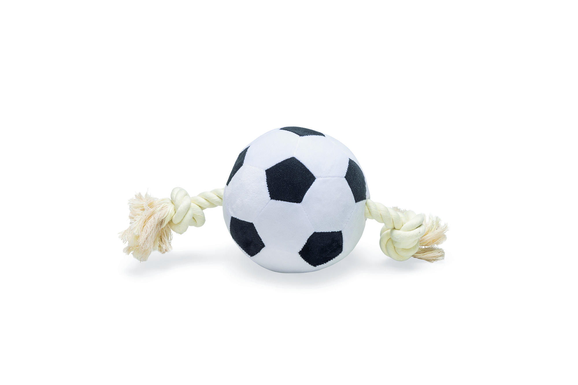 Beeztees Voetbal Pluche - Knuffels - Flostouw - Hondenspeelgoed