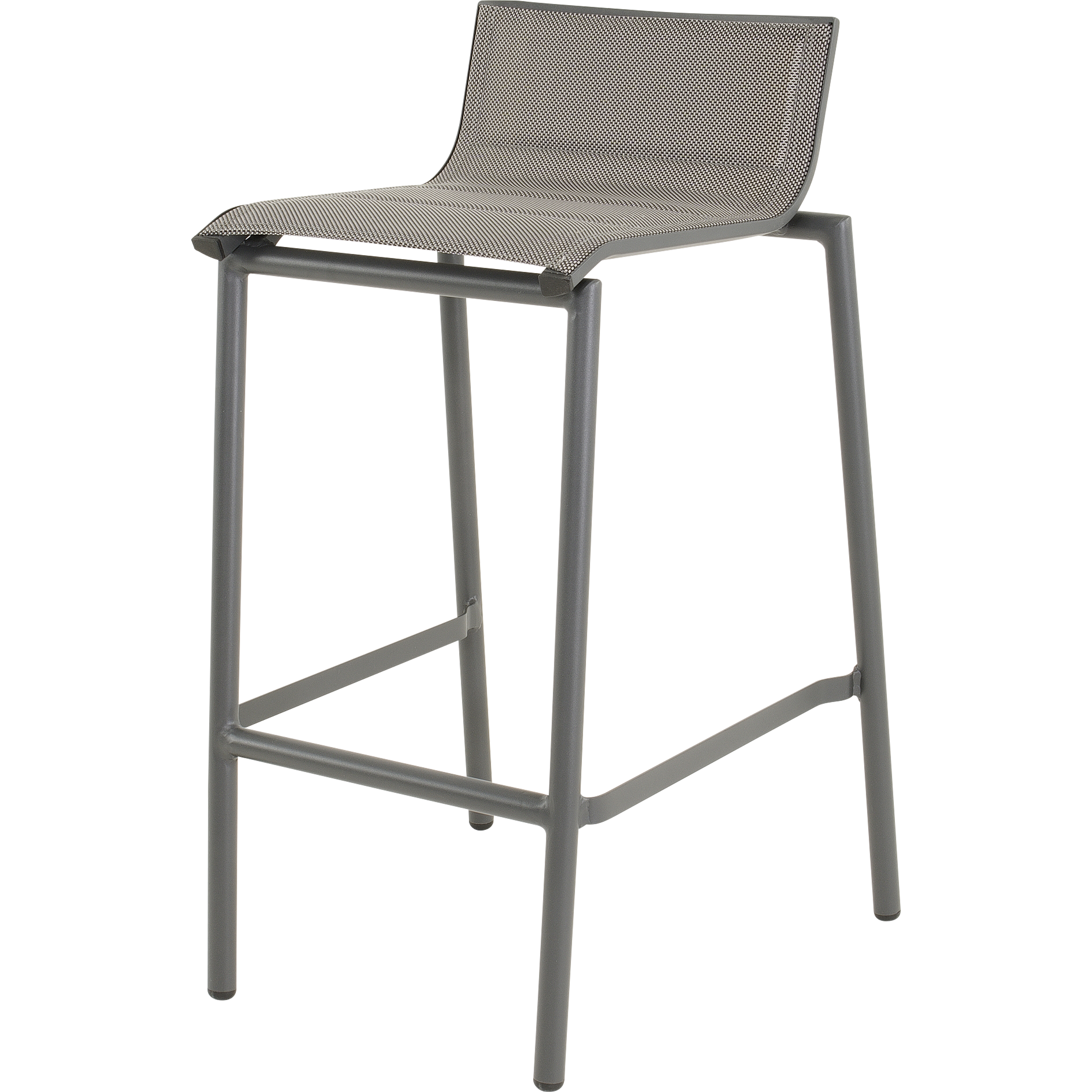 Lesli Living Milazzo - Barstoel - Antraciet - 89x54x52 cm