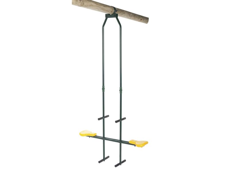 Swing King Rond - Schommel duozit - Bruin - Metaal|Kunststof