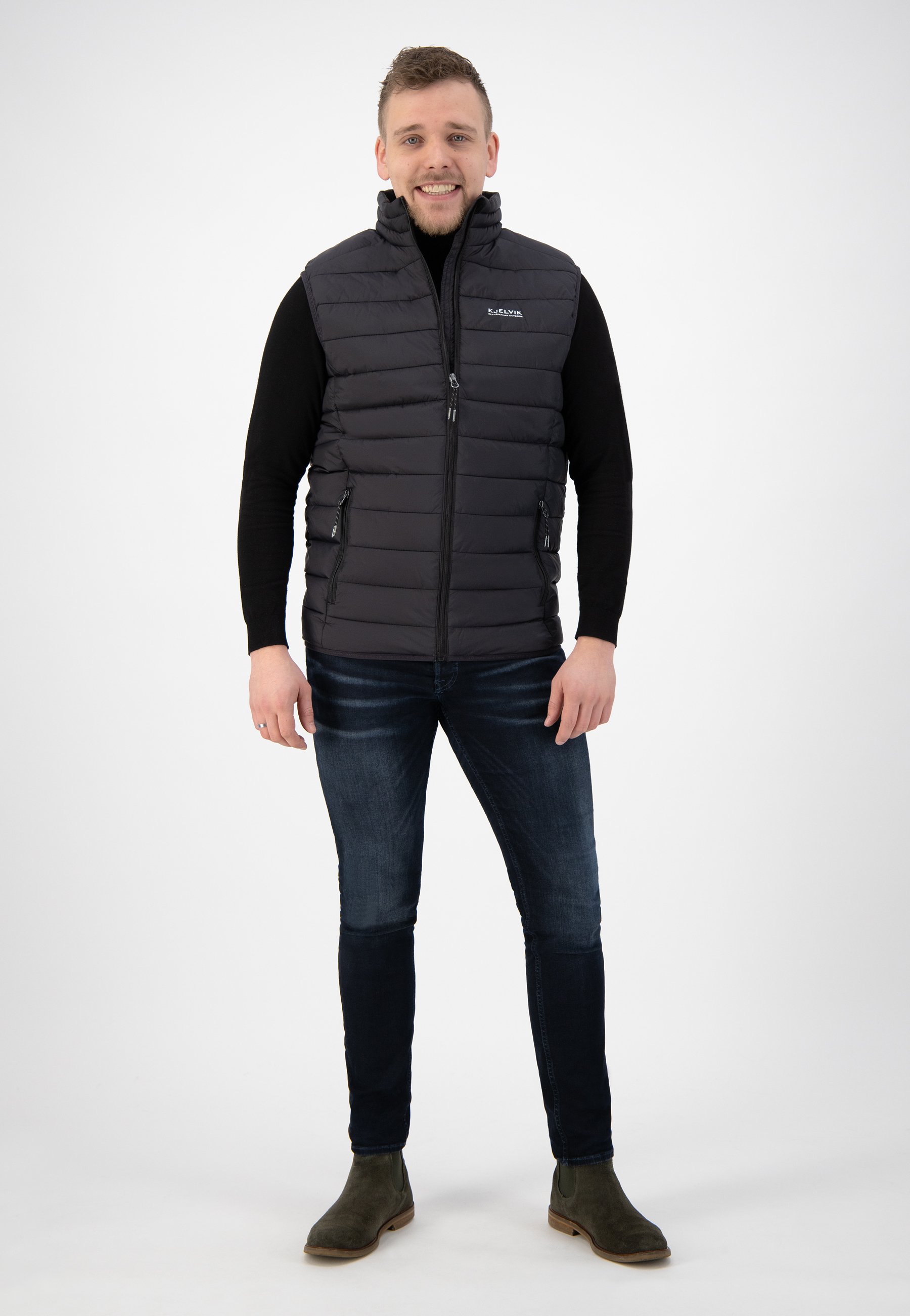 Kjelvik Haldor - Bodywarmer - Zwart - S