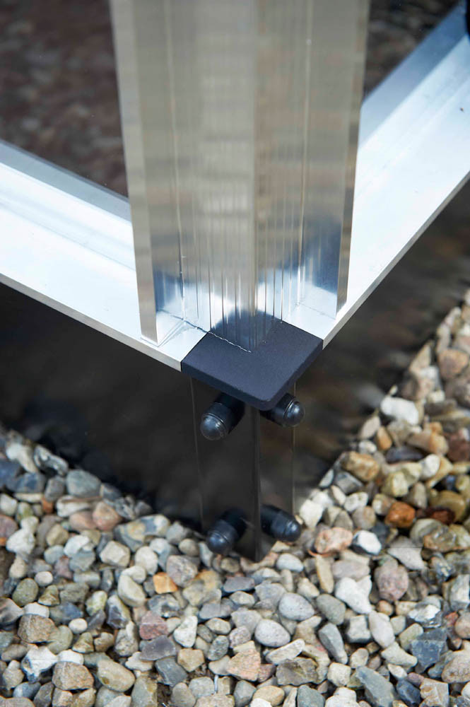 HALLS Magnum 128 Tuinkas - Fundering - zwart - 3x12x1 cm