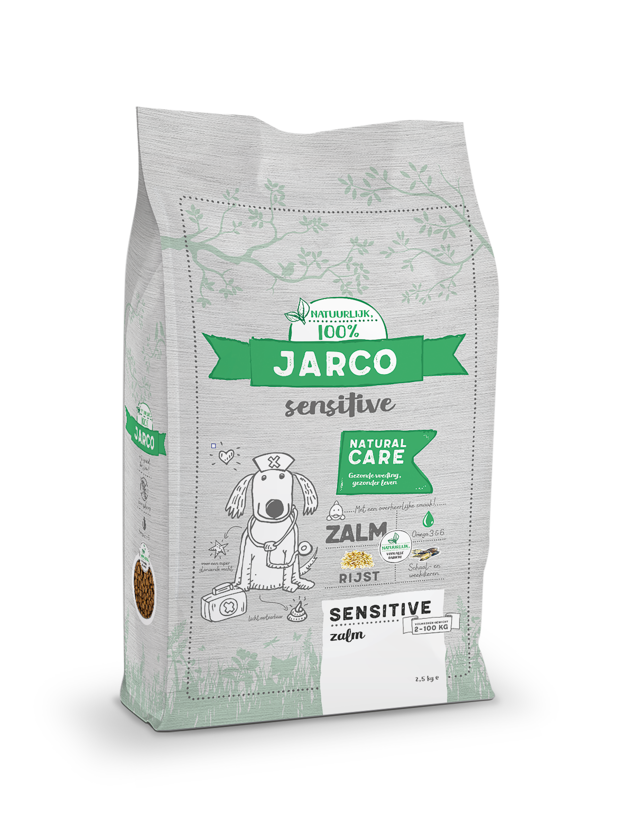 Jarco Dog Sensitive - Hondenvoer - 2.5 Kilogram - zalm