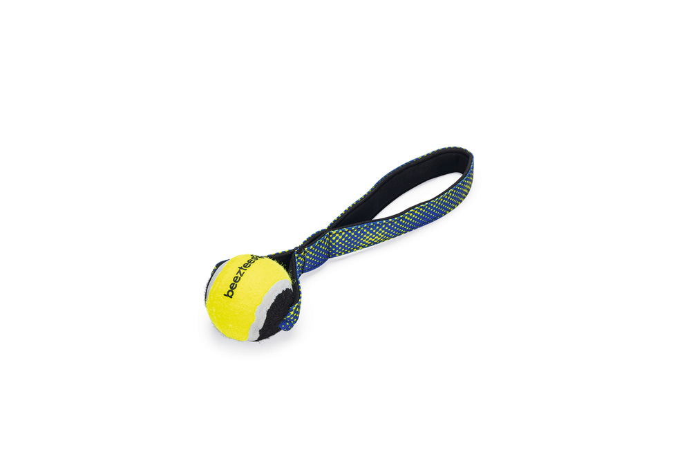 Beeztees Fetch Tennisbal Koord Miko - Apporteren - Hondenspeelgoed - Blauw - 6.3x6.3x26.5 cm