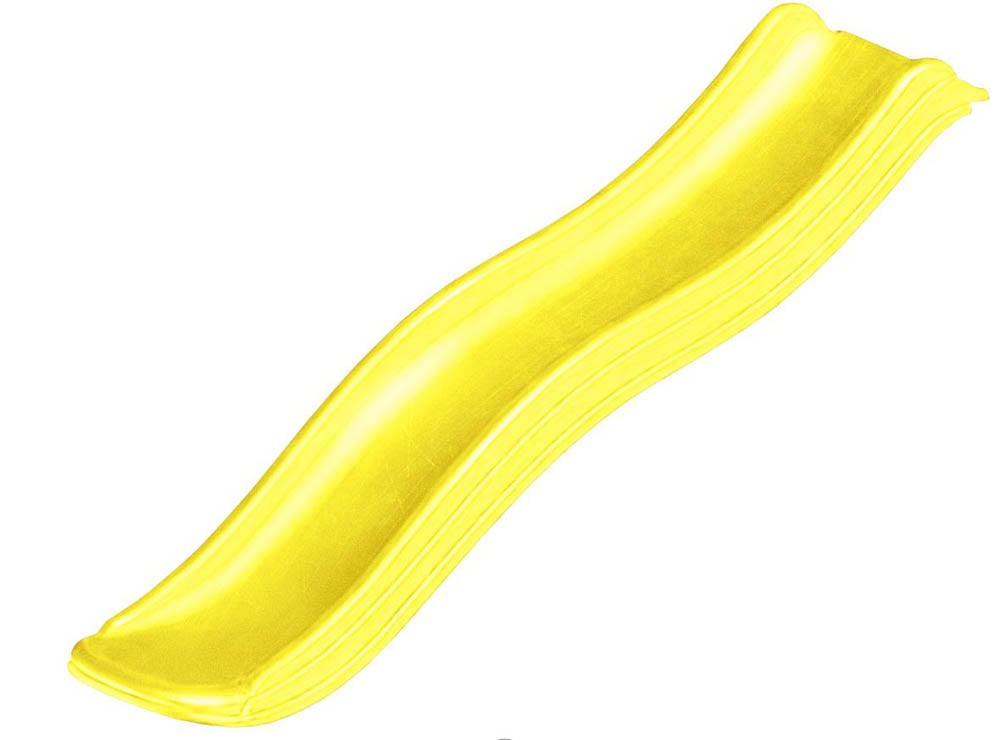 Swing King - Glijbaan - Geel - Kunststof - 175 cm