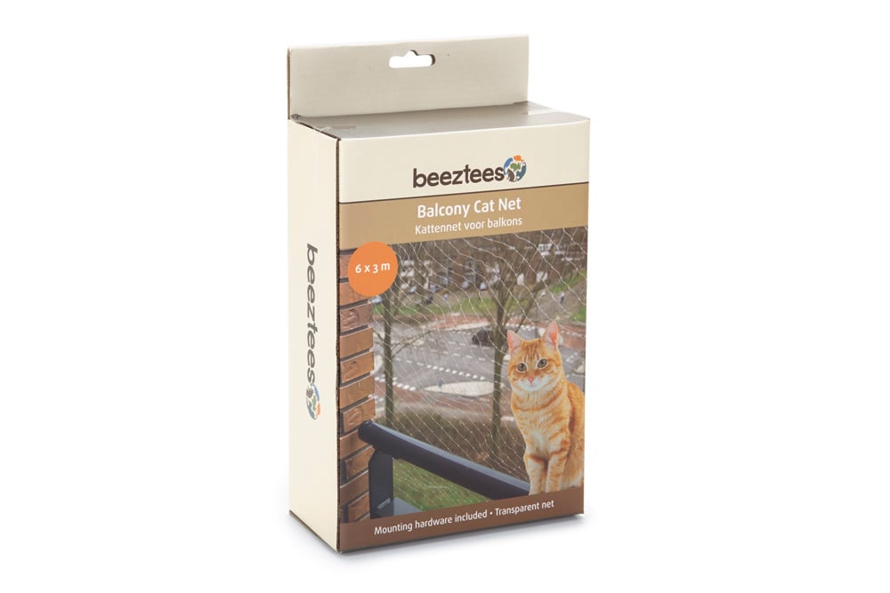 Beeztees Voor Balkon - Kattennet - Transparant - 300x600x8.4 cm