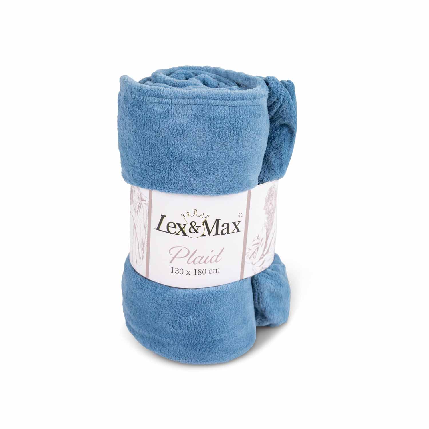 Lex & Max Fleeceplaid - Hondendeken - Blauw - 1x180x130 cm Lex & Max Fleeceplaid - Hondendeken - Blauw - 1x180x130 cm