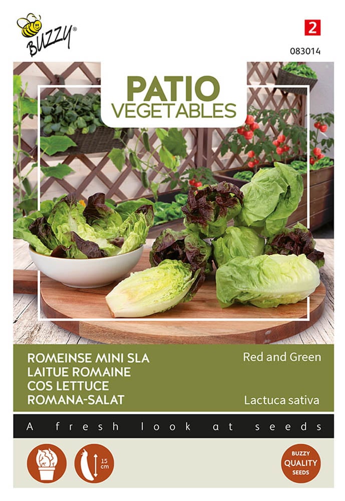 Buzzy Patio Vegetables Romeinse Mini-sla - Groentezaden
