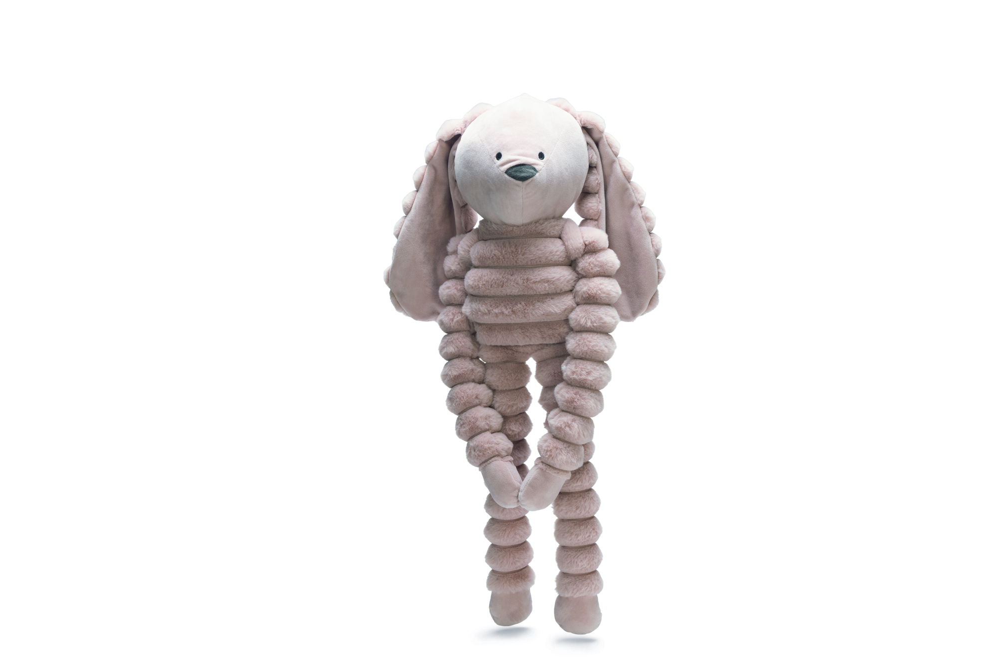 Designed by Lotte Reza Hang Konijn -  Pluche Knuffel - Hondenspeelgoed - Roze - 16x80x15 cm
