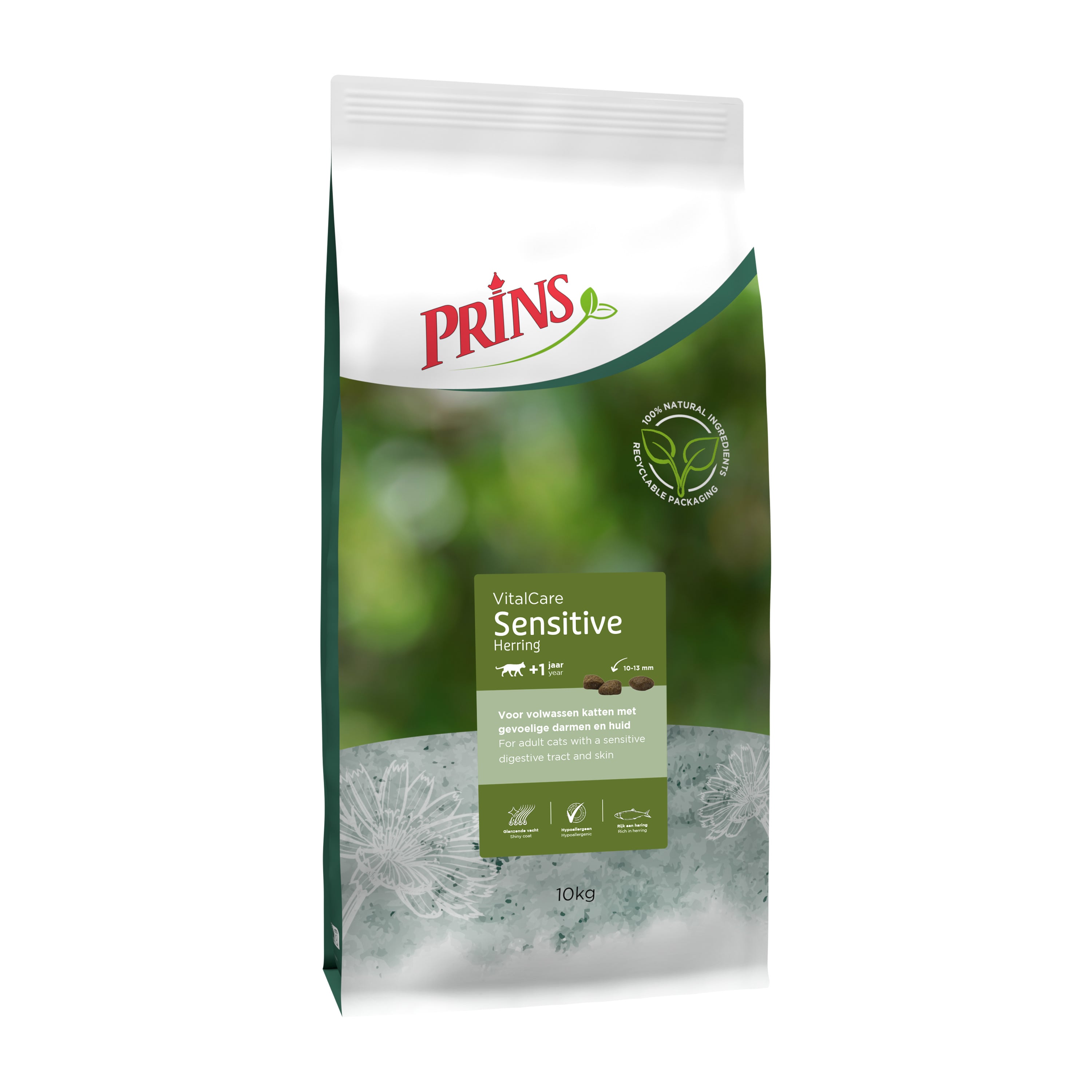 Prins VitalCare Sensitive Hypoallergic - Kattenvoer - 10 Kilogram - vis Prins VitalCare Sensitive Hypoallergic - Kattenvoer - 10 Kilogram - vis