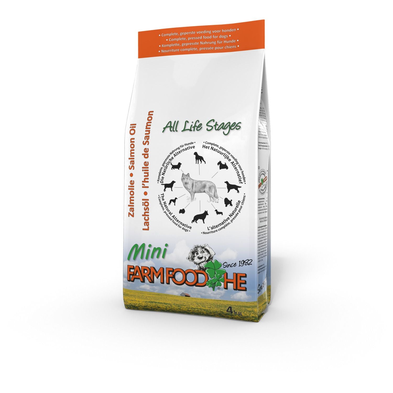 Farm Food HE Zalmolie Mini - Hondenvoer - 4 Kilogram - Zalm