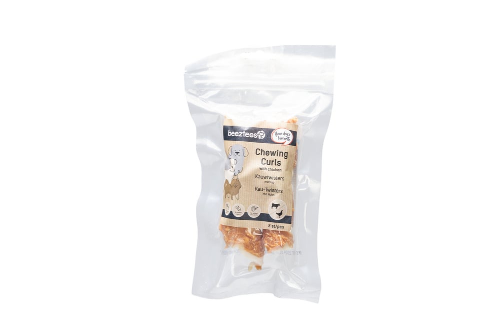 Beeztees Kauwtwister - Hondensnack - 2 Stuks - kip, rund - S Beeztees Kauwtwister - Hondensnack - 2 Stuks - kip, rund - S