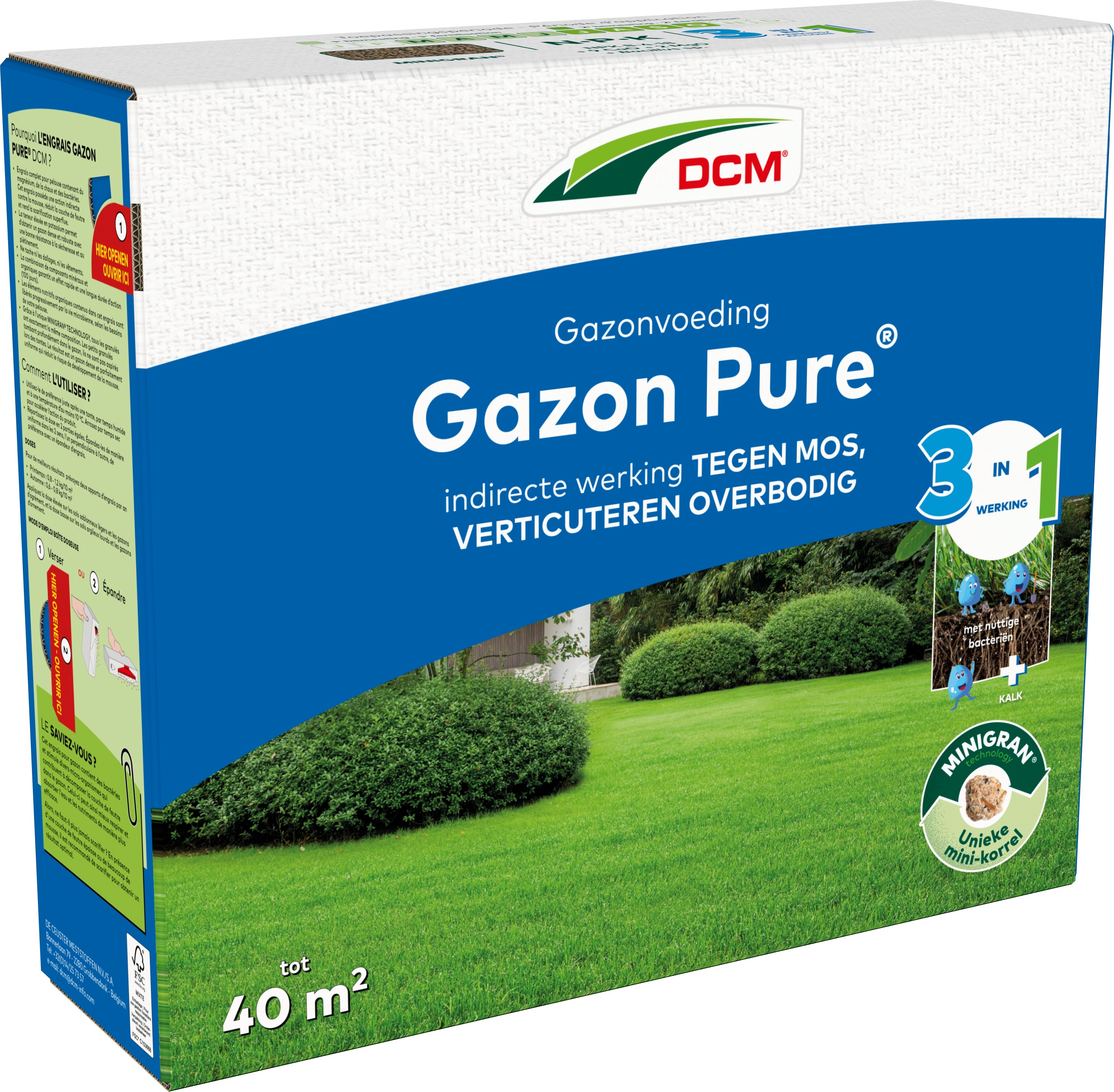 DCM Gazonvoeding - Gazonmest - 40 m2 - 3 Kilogram