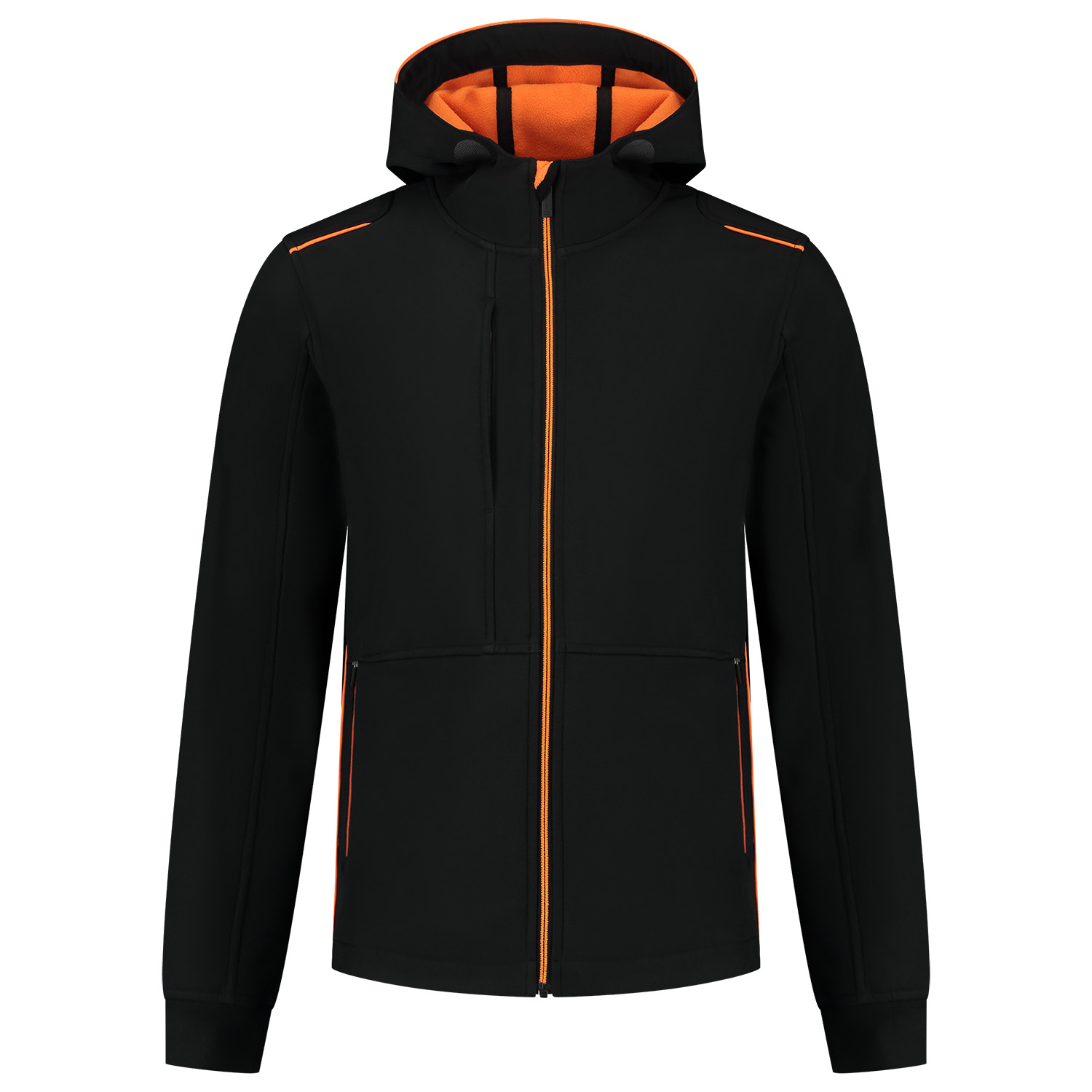 Tricorp Accent 402705 - Softshell jas - Zwart / Oranje - 3XL Tricorp Accent 402705 - Softshell jas - Zwart / Oranje - 3XL