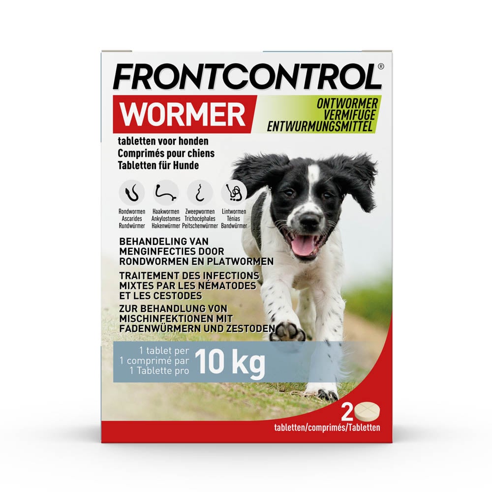Frontcontrol Wormer Hond - Ontwormingsmiddel - 2 Stuks - L