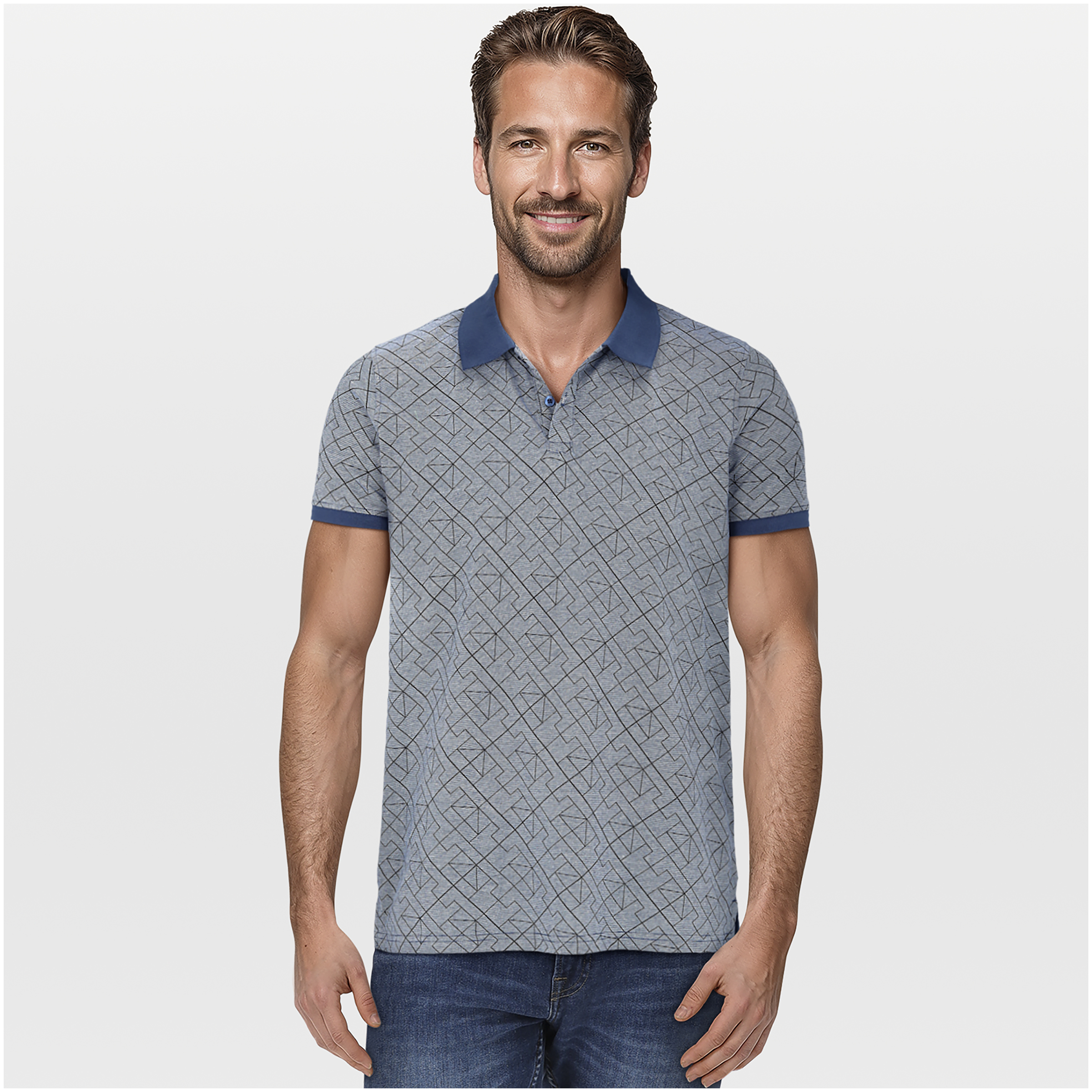 VELESTE Jesse - Poloshirt - blauw - M VELESTE Jesse - Poloshirt - blauw - M