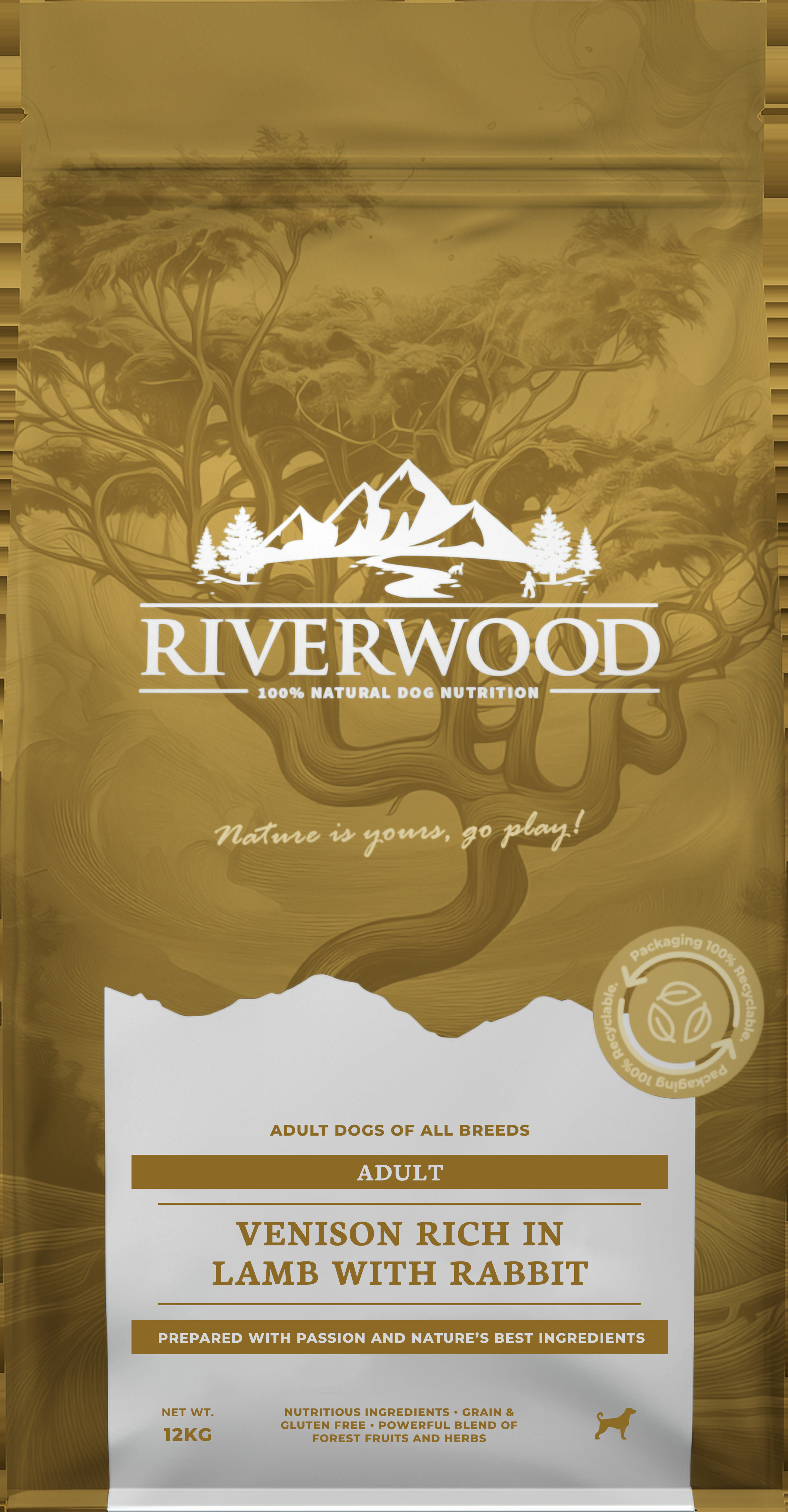 Riverwood Adult - Hondenvoer - 12 Kilogram Riverwood Adult - Hondenvoer - 12 Kilogram