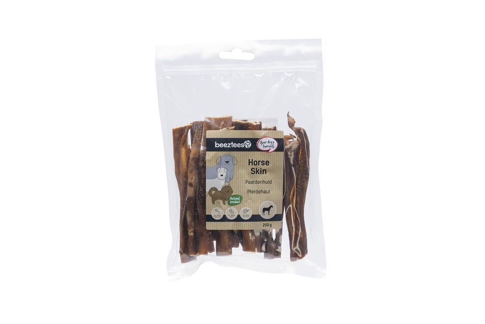 Beeztees Paardenhuid - Hondensnack - 200 Gram - paard